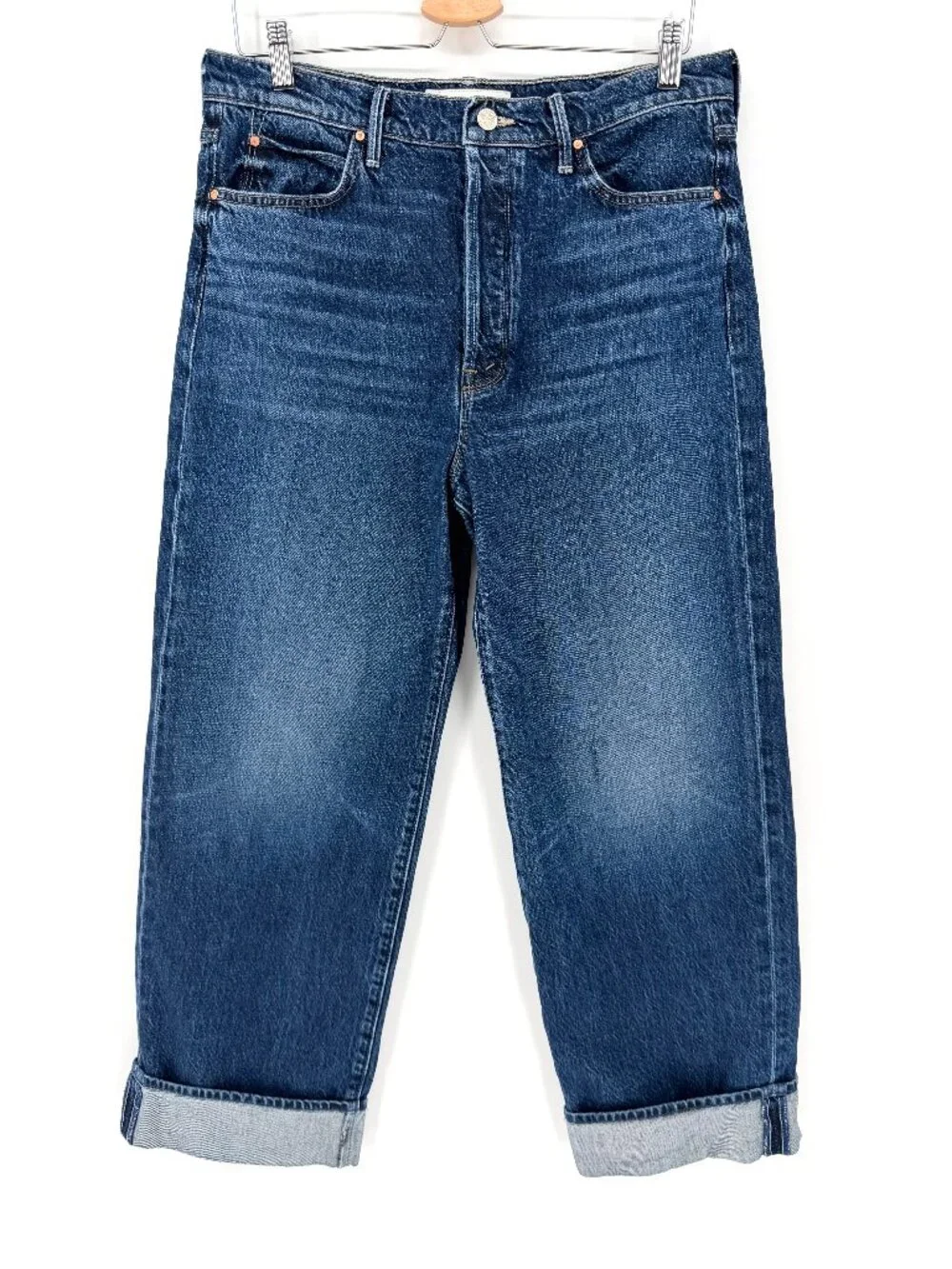 MOTHER Lil’ Spitfire Nerdy Cuff High Rise Jeans Size 29